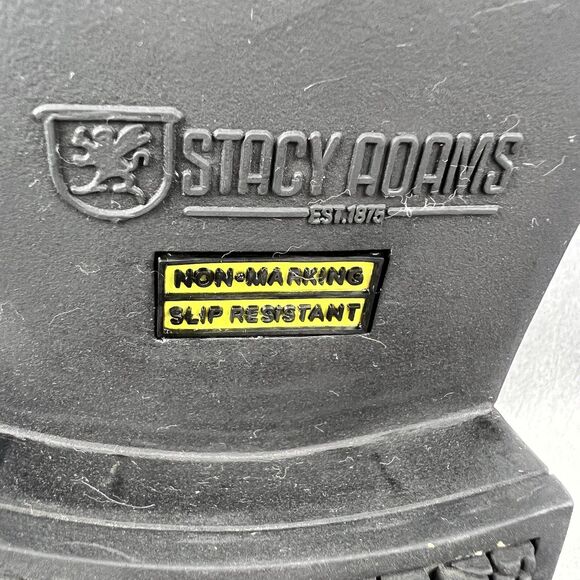 Stacy Adams Abram Men's 9.5W Moc Toe Slip On Black Leather Dress Shoes 20186-001 - Picture 17 of 17